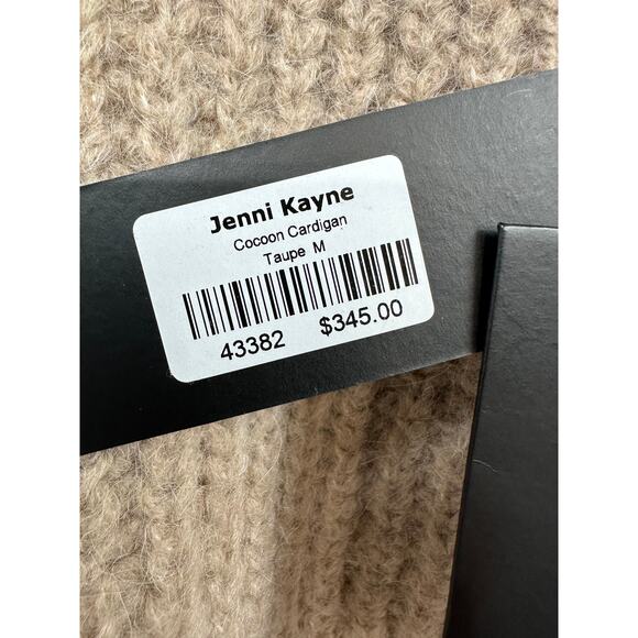 NWT Jenni Kayne (M) Oversized Taupe/Tan Wool Blend Cocoon Knit Cardigan $345 - Picture 8 of 12